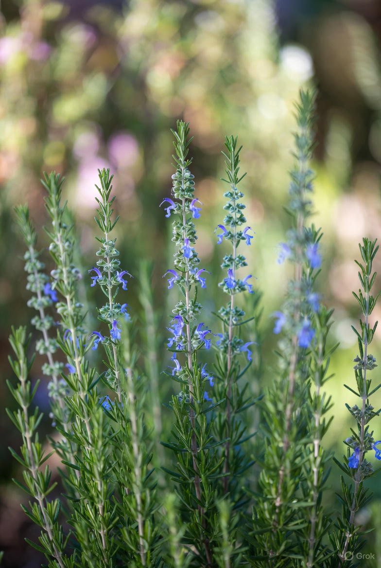 3 Rosmarinus officinalis 'Barbeque' Starter Herb. Sturdy, Upright. Great Flavor. 4-6 Feet Tall.