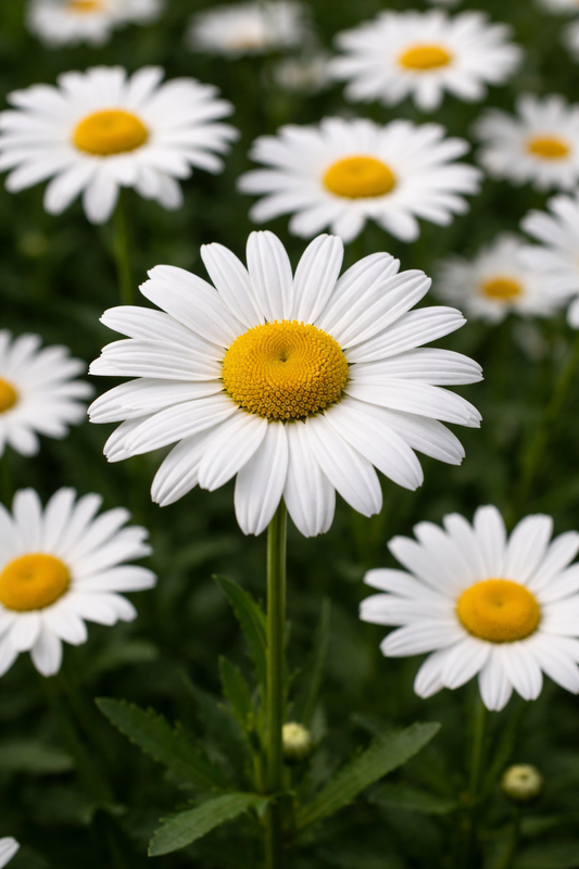 4 Leucanthemum superbum 'Alaska' Shasta Daisy Starter Perennials. Super Easy to Grow. Love Sun.